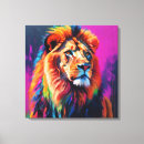 Search for colorful lion art Portrait