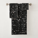 Search for sparkle bath towels Black and white