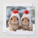 Search for cute bunny christmas cards Winter