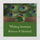 Search for peacock anniversary invitations Gold