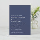 Search for navy blue wedding invitations Minimalist