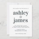 Search for white typography wedding invitations Contemporary