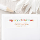 Search for bold letters return address labels Colourful