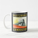 Search for railroad engineer mugs Conductor