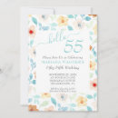 Search for elegant 55th birthday invitations Watercolor