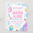 Search for waterslide birthday invitations Lets make a splash