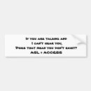 Search for language bumper stickers Deaf