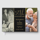 Search for vow renewal guest books Black and gold