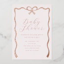 Search for trendy baby girl shower invitations Bow