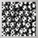 Search for soccer ball posters Black and white