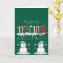 Search for teacher christmas cards Festive