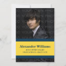 Search for school colours invitations Minimalist