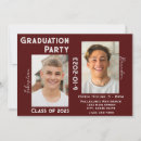 Search for two graduates invitations White