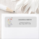 Search for wildflower wedding return address labels Elegant