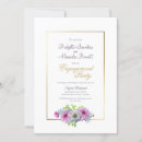 Search for pink and gold engagement party invitations Flowers