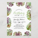 Search for hawaiian 50th birthday invitations Floral