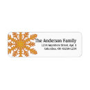 Search for snowflakes return address labels Cute