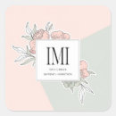 Search for floral monogram stickers Minimalist
