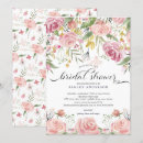 Search for blush pink bridal shower invitations Floral