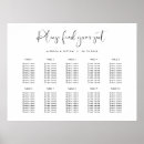 Search for modern wedding seating charts Typography