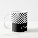 Search for black and white polka dot mugs Geometric