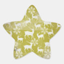 Search for green snowflake stickers Vintage