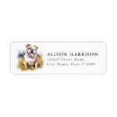 Search for bulldog return address labels Puppy