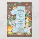 Search for unique boy 1st birthday invitations Animals