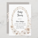 Search for beige floral invitations White