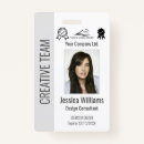 Search for qr code name tags badges Business personnel staff employee