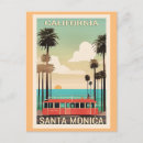 Search for vintage santa monica postcards Illustration