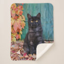 Search for cute black cats blankets Feline