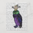 Search for purple postcards Owl