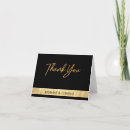Search for black and gold wedding thank you cards Classy