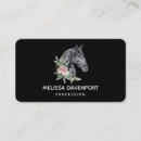 Search for portrait business cards Horse head portrait