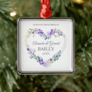 Search for purple heart christmas tree decorations Just married