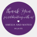 Search for thank you calligraphy wedding stickers Classic