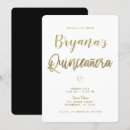 Search for black white gold invitations Glam