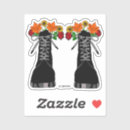 Search for floral fashion stickers Black