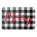 Search for black and white christmas bath mats Red