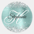 Search for silver glitter monogram stickers Modern