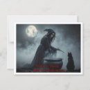 Search for witch cauldron postcards Black cat