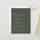 Search for green wedding save the dates Modern