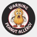 Search for allergic to peanuts stickers Alert