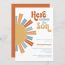 Search for typography baby boy shower invitations Sunshine