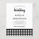 Search for black and white buffalo plaid invitations Modern