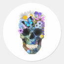 Search for floral skull stickers Pumpkin