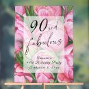 Search for 90th birthday signs 90 and fabulous