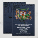 Search for boos and booze halloween invitations Modern