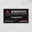 Search for heating and cooling business cards Professional
